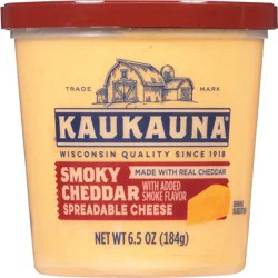 Kaukauna Spreadable Cheese, Smoky Cheddar