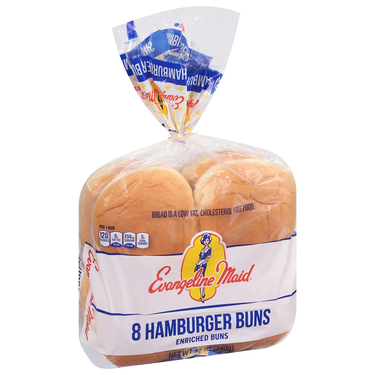 slide 6 of 9, Evangeline Maid Hamburger Buns 8 ea, 8 ct