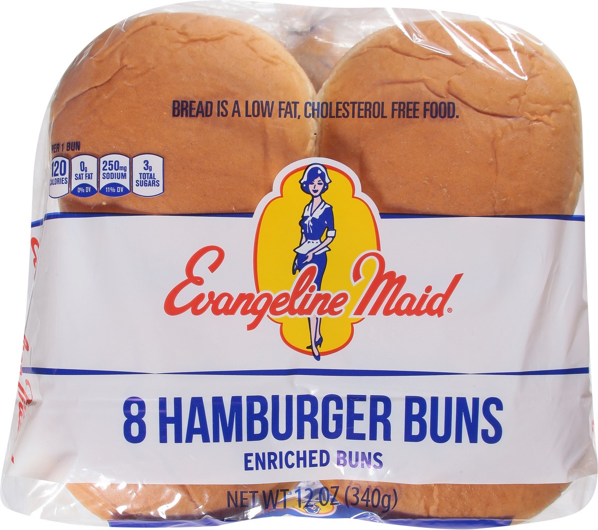 slide 2 of 9, Evangeline Maid Hamburger Buns 8 ea, 8 ct