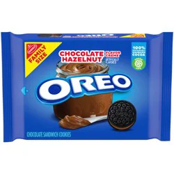 OREO Chocolate Hazelnut Creme Chocolate Sandwich Cookies, Family Size, 17 oz