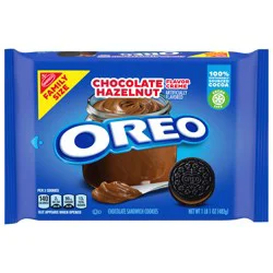 OREO Chocolate Hazelnut Creme Chocolate Sandwich Cookies, Family Size, 17 oz