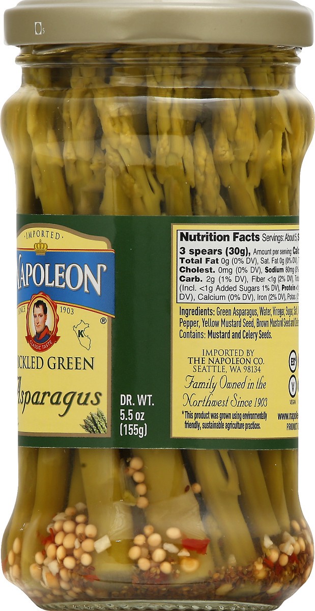 slide 6 of 9, Napoleon Pickled Green Asparagus, 9.9 oz