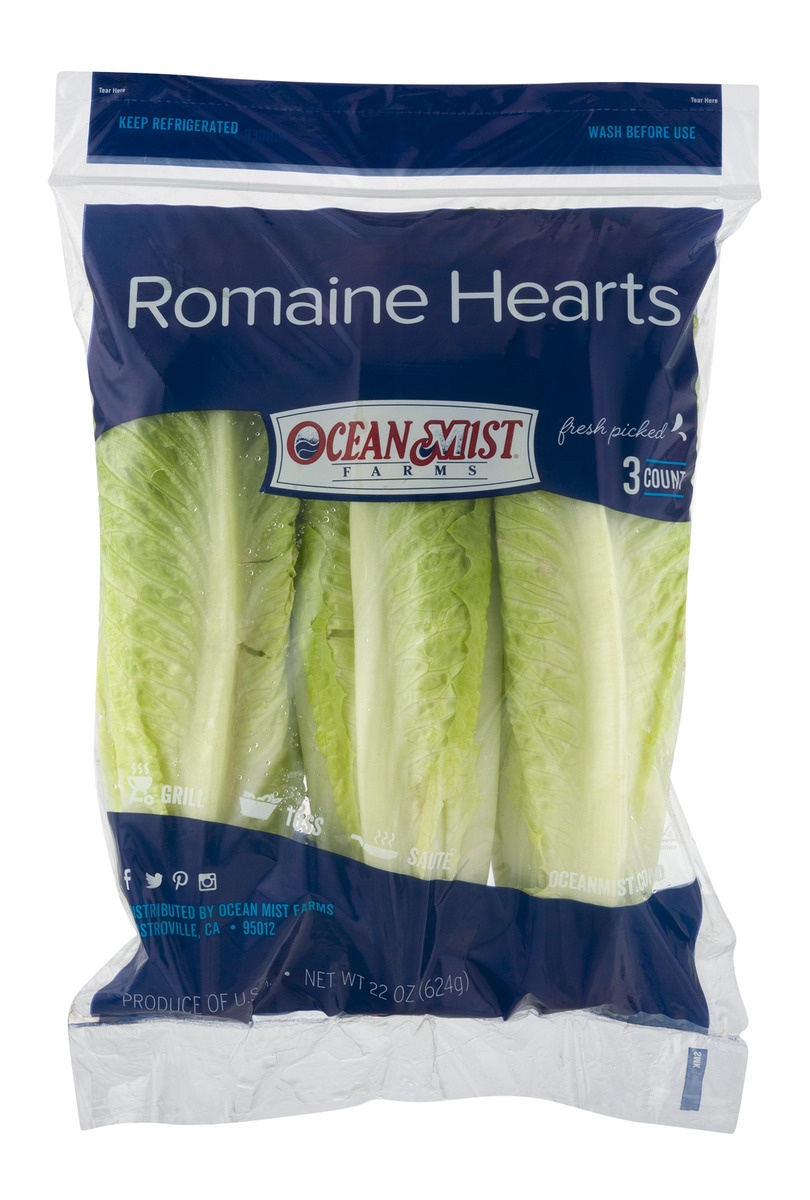 slide 1 of 1, Rouses Romaine Heart Lettuce, 3 ct