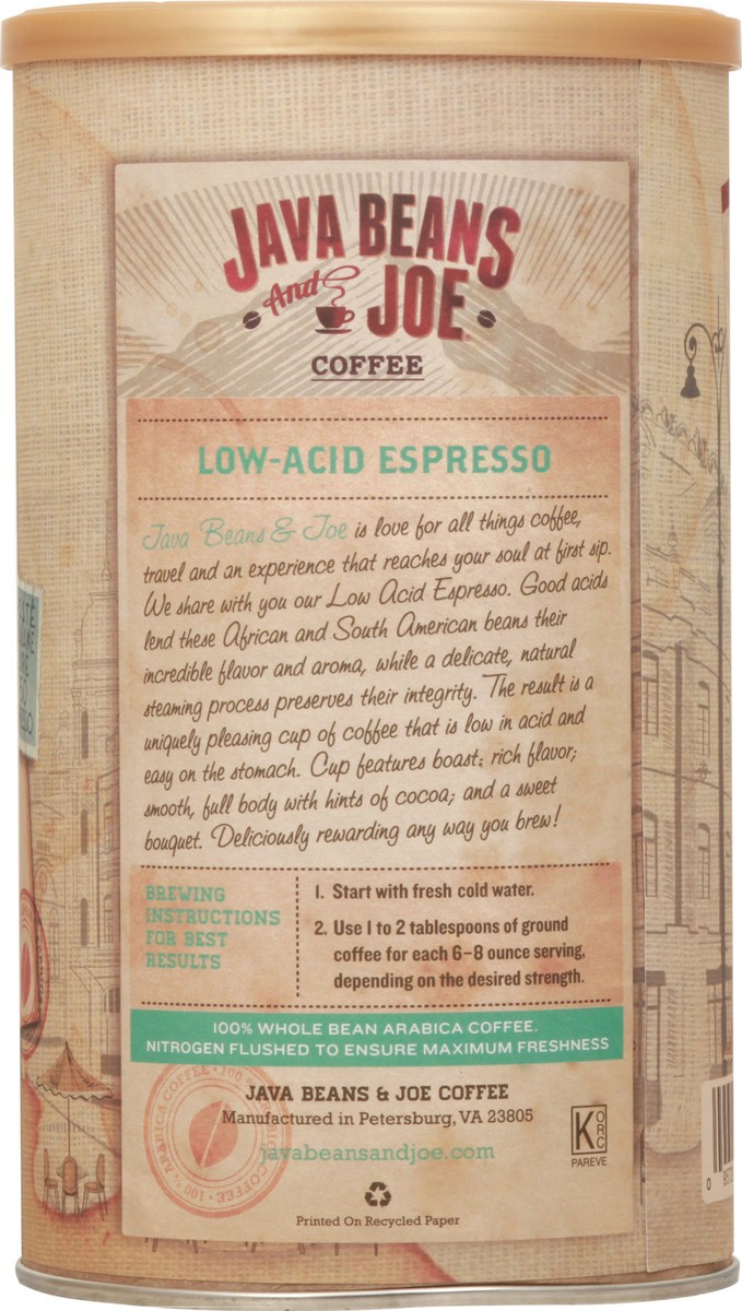 slide 5 of 13, Java Beans & Joe Coffee Low-Acid Espresso Medium Dark Roast Coffee - 13 oz, 13 oz
