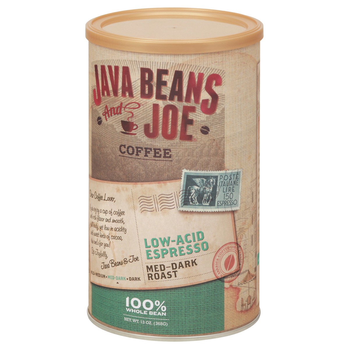 slide 6 of 13, Java Beans & Joe Coffee Low-Acid Espresso Medium Dark Roast Coffee - 13 oz, 13 oz