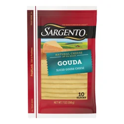 Sargento Sliced Gouda Natural Cheese, 10 slices