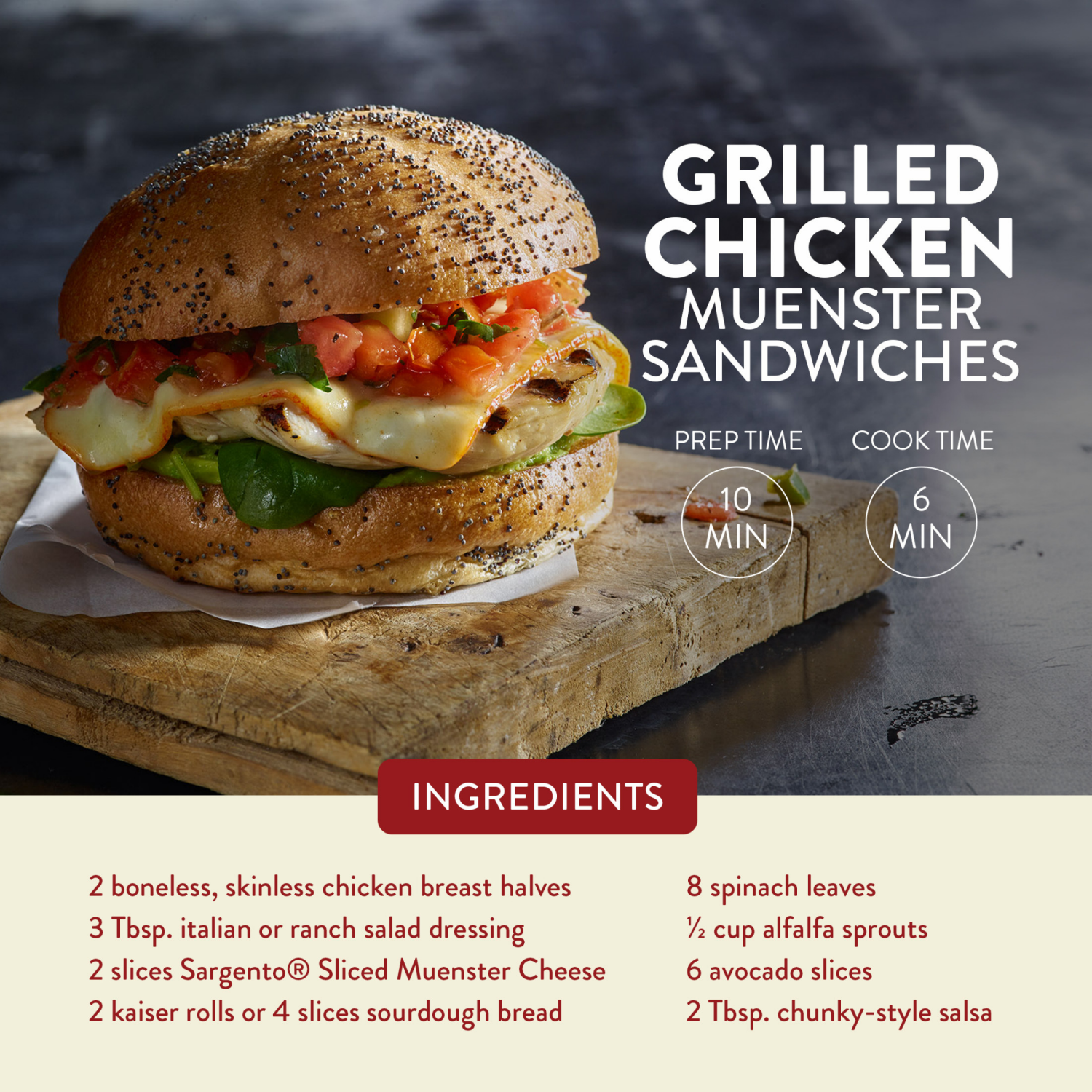 slide 7 of 8, Sargento Natural Muenster Cheese 11 ea, 11 ct