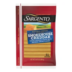 Sargento Sliced Smokehouse Cheddar™ Natural Cheese, 11 slices