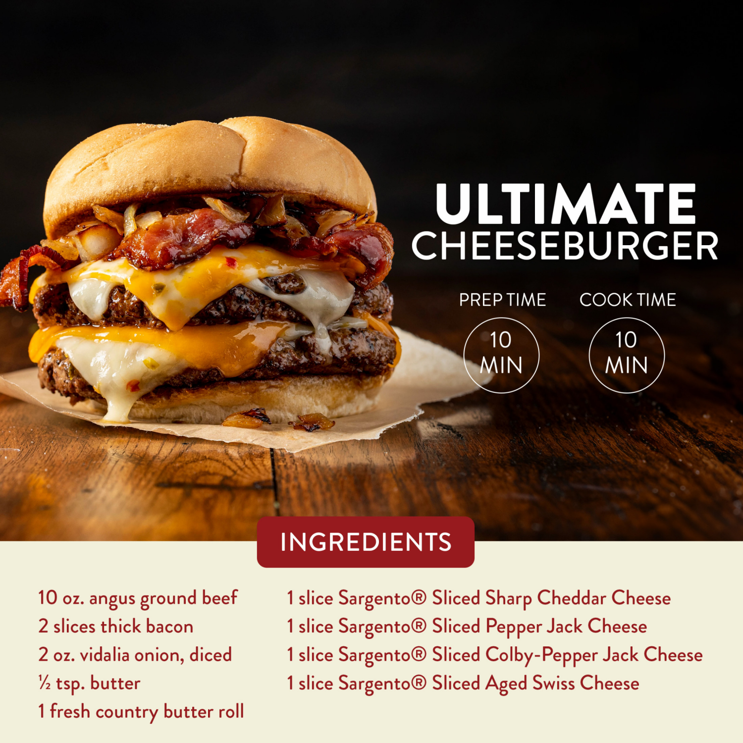 slide 7 of 8, Sargento Sliced Colby-Pepper Jack Natural Cheese, 11 slices, 11 ct