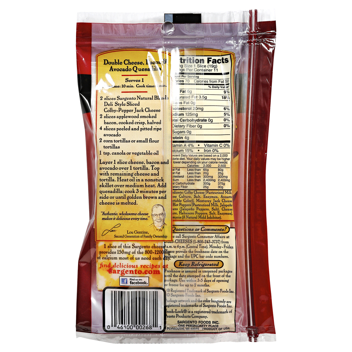 slide 2 of 2, Sargento Colby Pepper Jack Cheese Slices, 11 ct