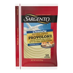 Sargento Creamery Sliced Provolone Natural Cheese, 10 slices