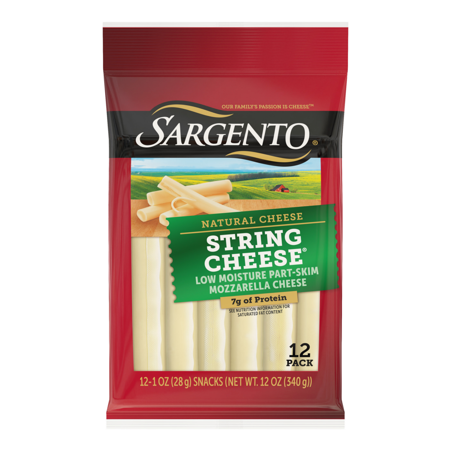 slide 1 of 8, Sargento Natural String Cheese Snacks, 12-Count, 12 ct