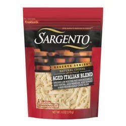 Sargento Reserve Series™ Shredded Aged Italian Blend Natural Cheese, 6 oz.