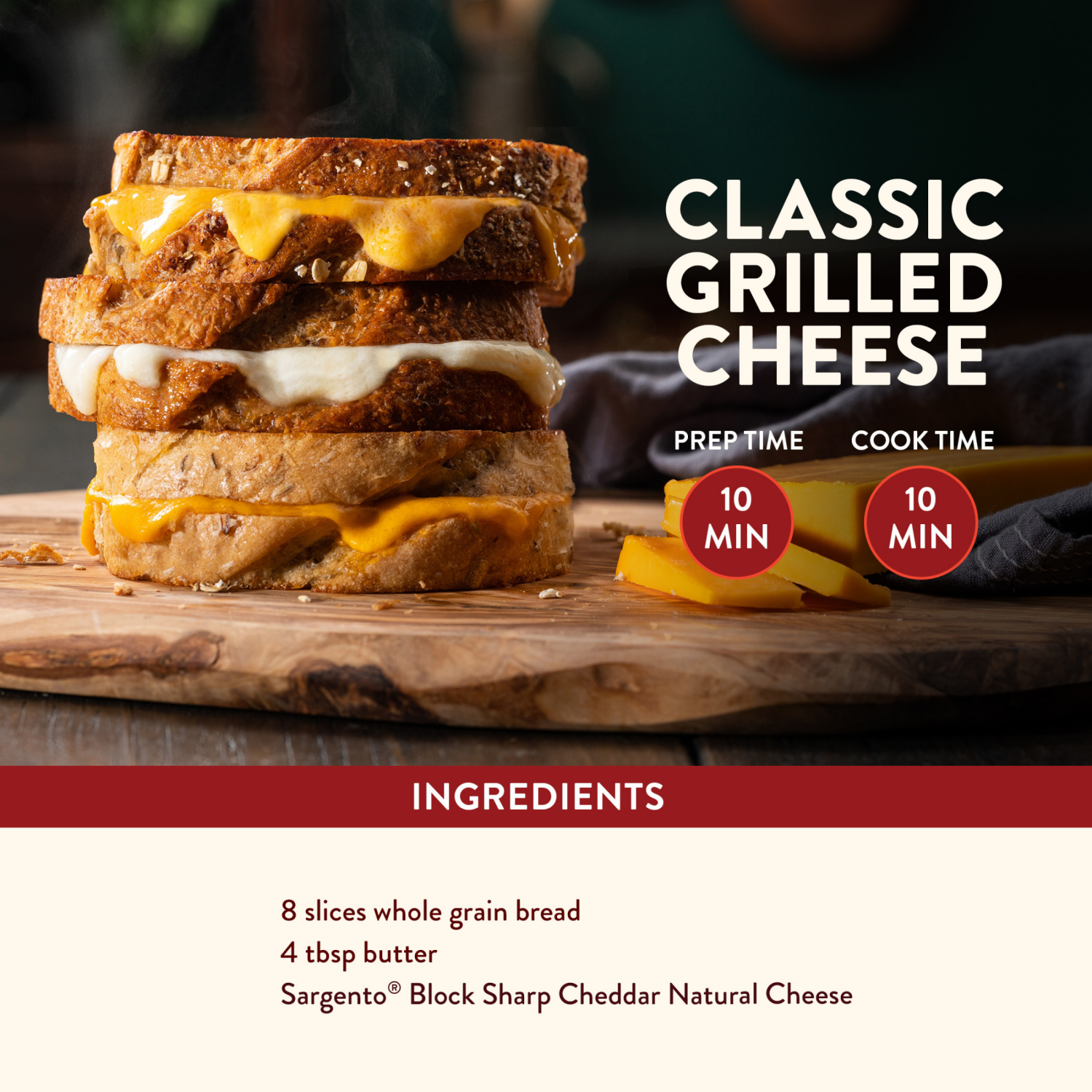 slide 7 of 8, Sargento Sharp Cheddar Natural Cheese, 8 oz., 7 oz