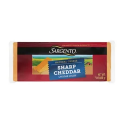 Sargento Sharp Cheddar Natural Cheese, 8 oz.