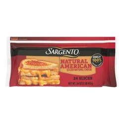 Sargento Natural American Cheese Slices 24 Slices - 16 Oz