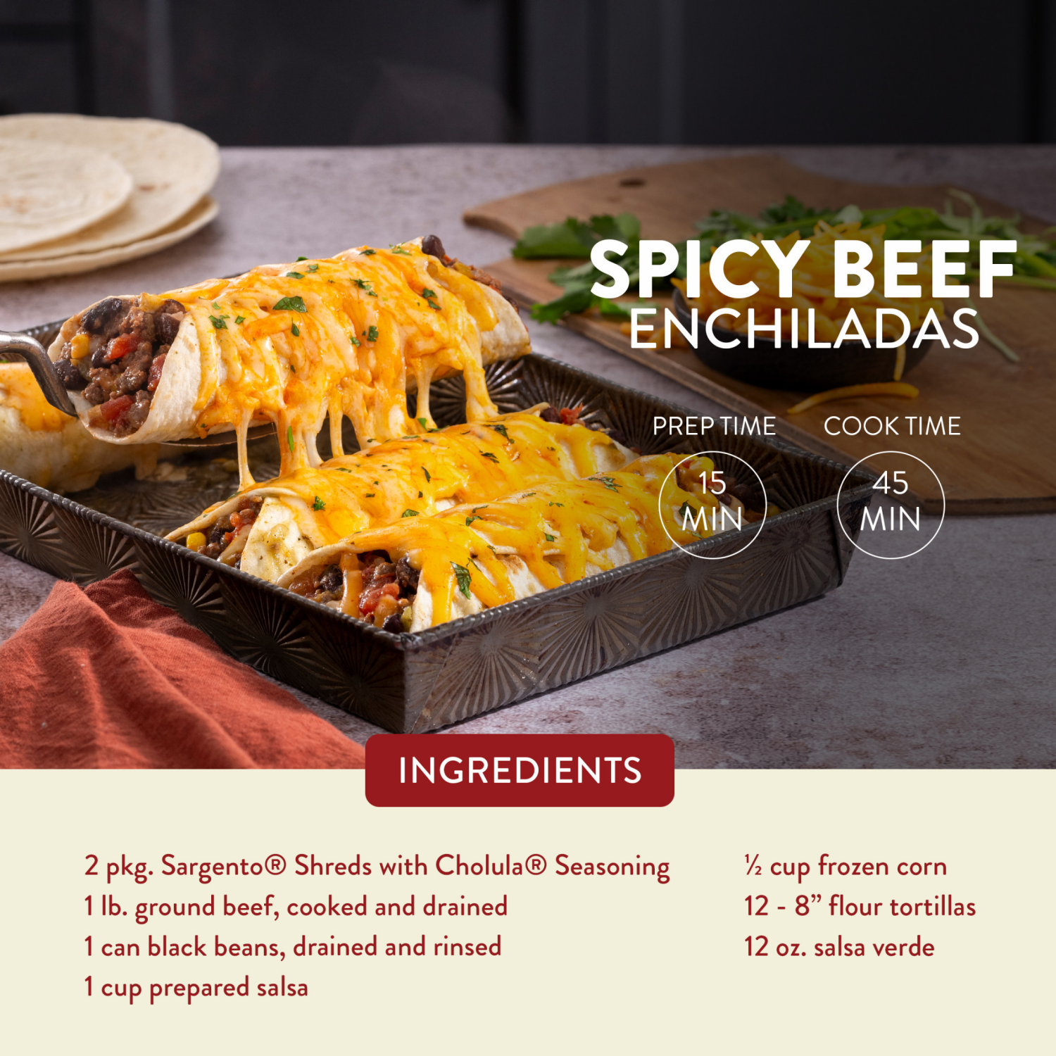 slide 2 of 5, Sargento® Cholula® Queso Quesadilla and Asadero Shreded Cheese, 7 oz