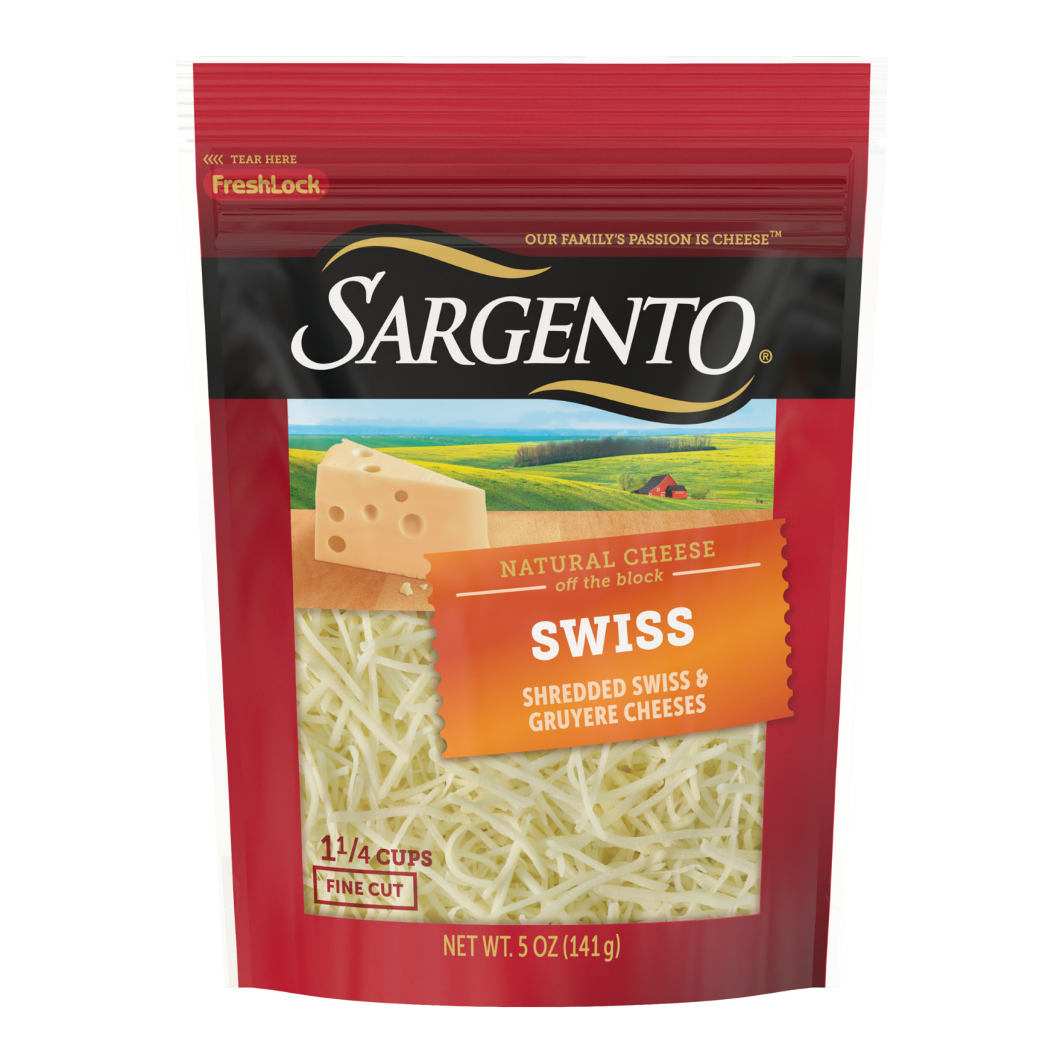 slide 1 of 8, Sargento Shredded Swiss Natural Cheese, 5 oz., 5 oz