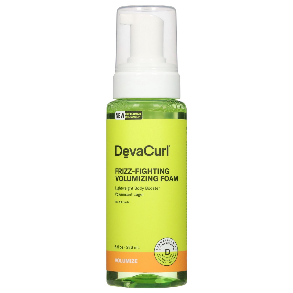 slide 2 of 12, DevaCurl Frizz-Fighting Volumizing Foam 8 fl oz, 8 fl oz