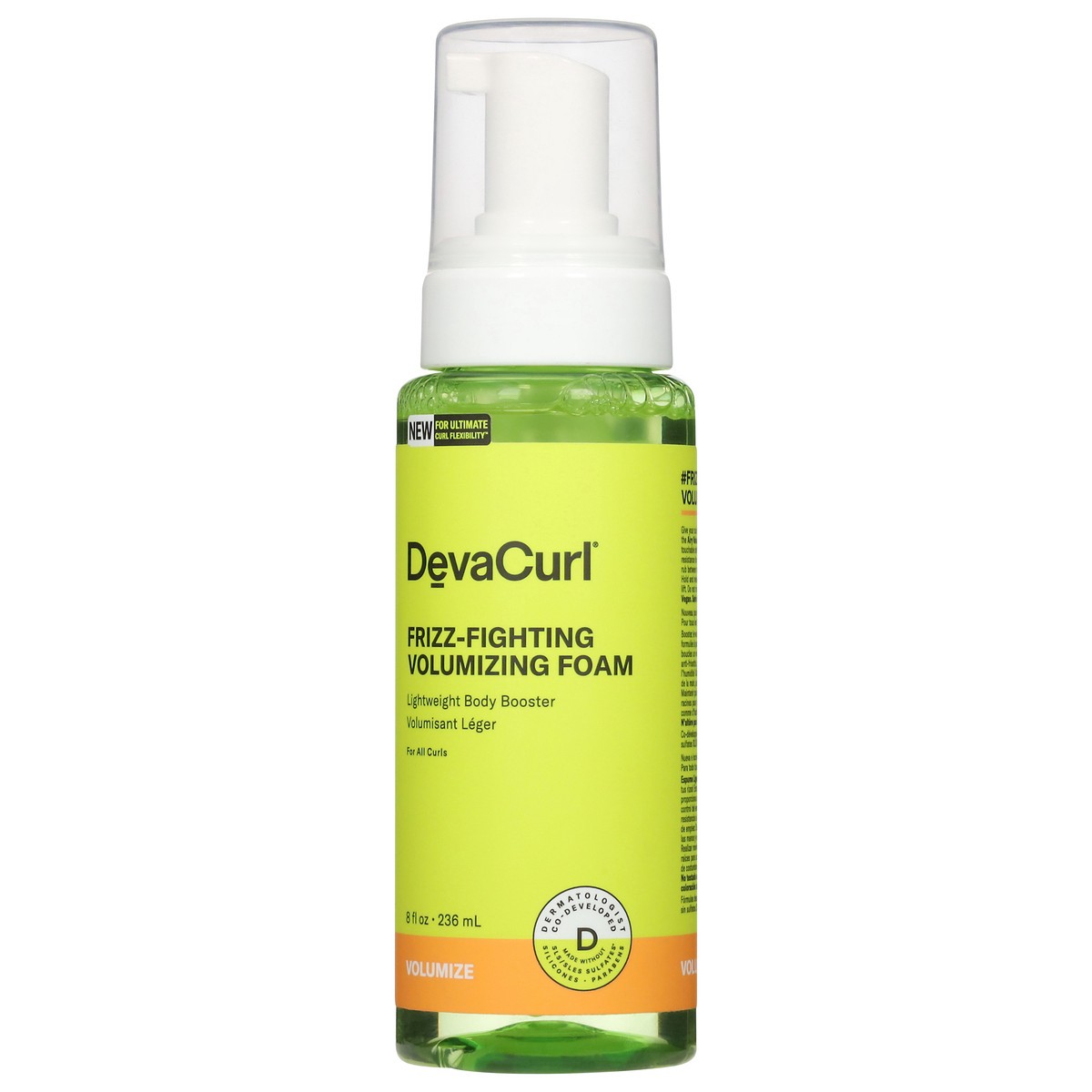 slide 3 of 12, DevaCurl Frizz-Fighting Volumizing Foam 8 fl oz, 8 fl oz