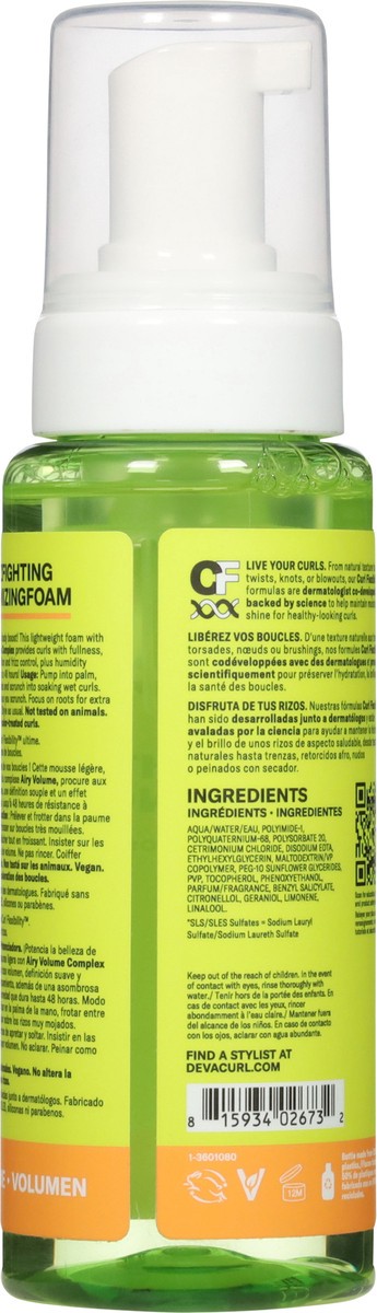slide 10 of 12, DevaCurl Frizz-Fighting Volumizing Foam 8 fl oz, 8 fl oz