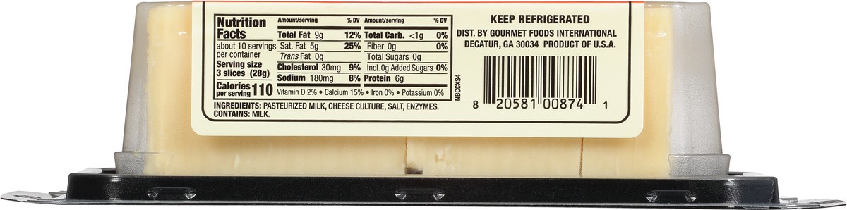 slide 5 of 9, New Bridge Cheese, Cracker Cuts, Cheddar Cheese, New York Extra Sharp, 10 oz
