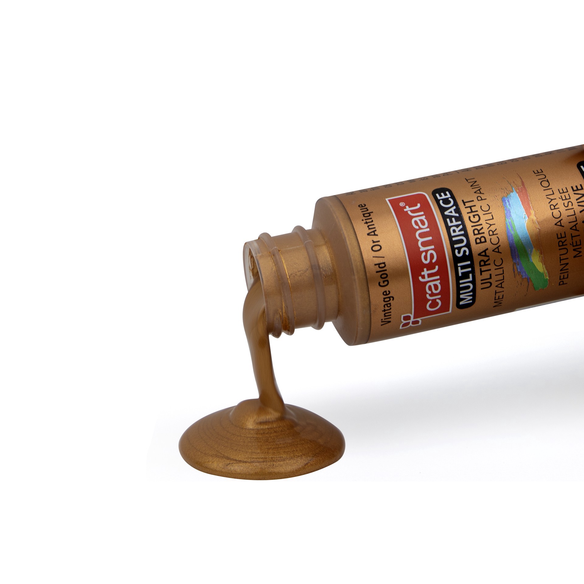 slide 3 of 5, Multi-Surface Ultra Bright Metallic Paint By Craft Smart, 2 fl oz
