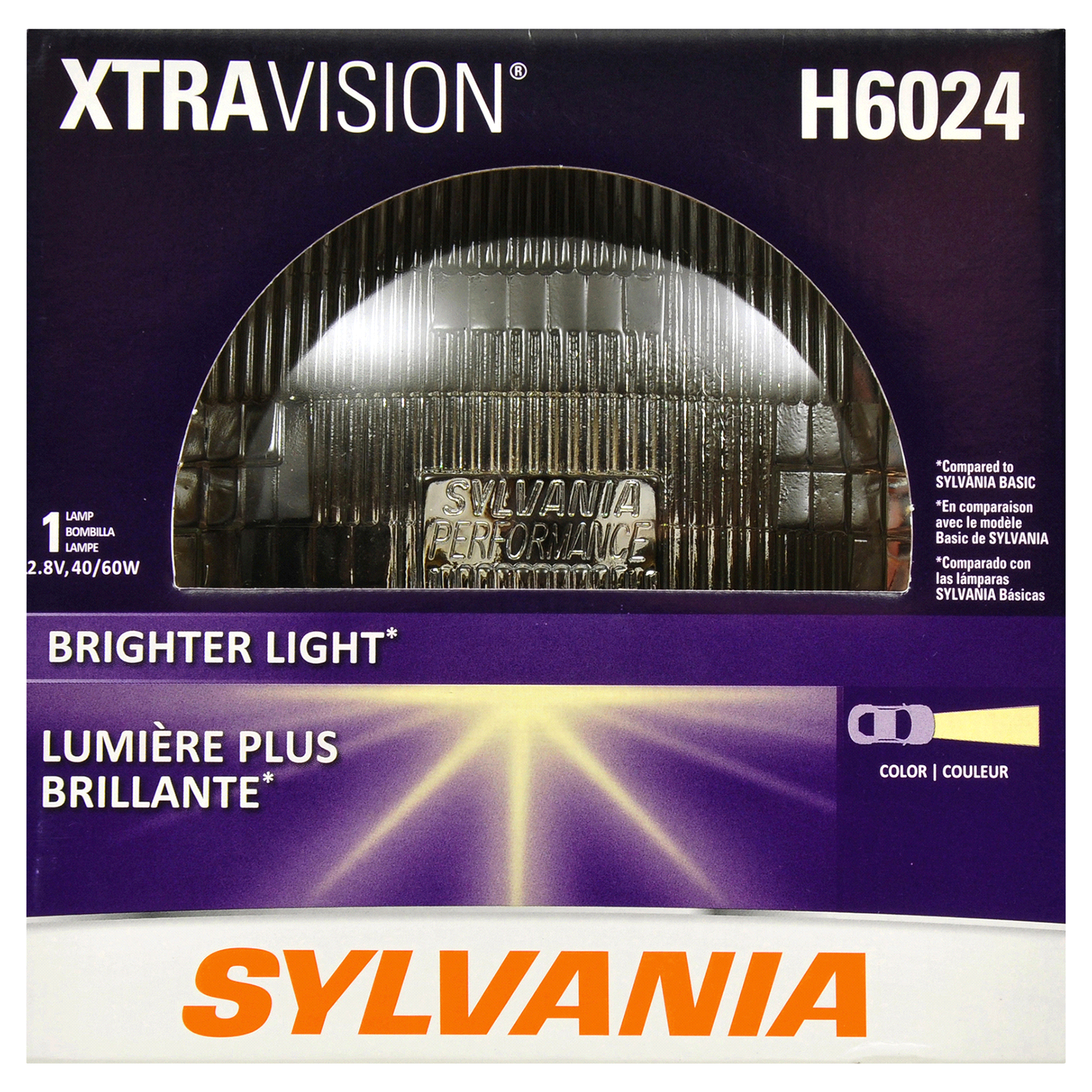 slide 1 of 4, Sylvania H6024 XtraVision Headlight, 1 ct