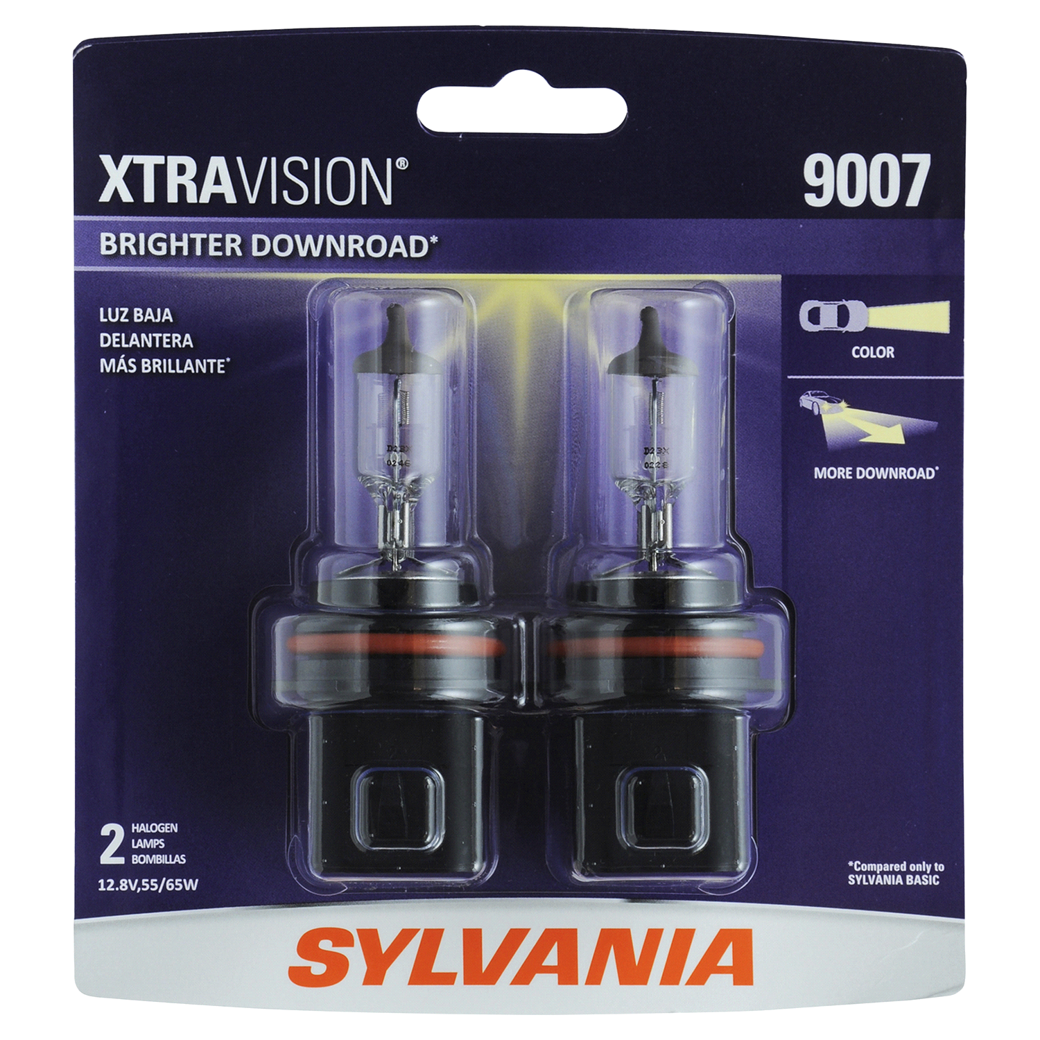 slide 1 of 4, Sylvania 9007 XtraVision Headlight, 2 ct
