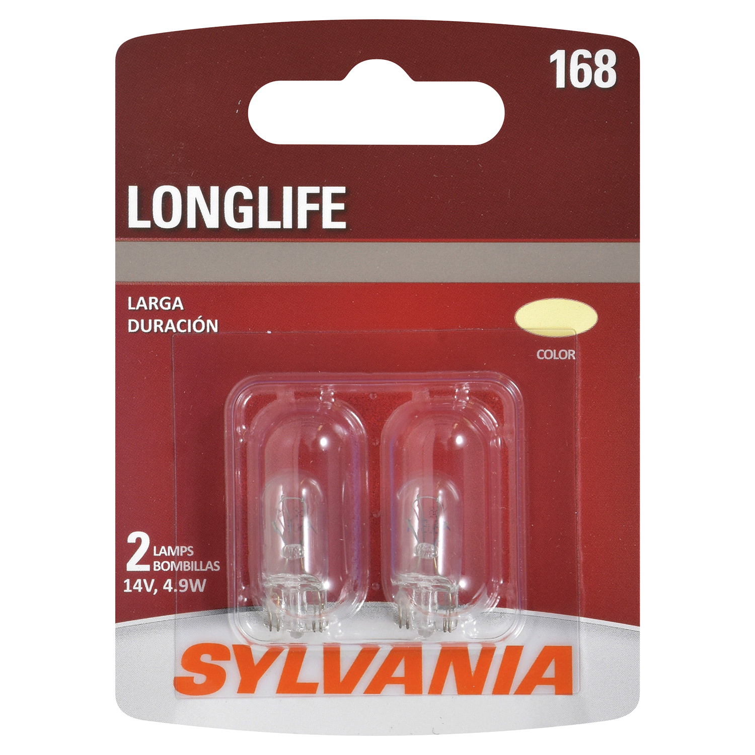 slide 1 of 5, Sylvania Long Life Bulb, Pair 168LL, 2 ct