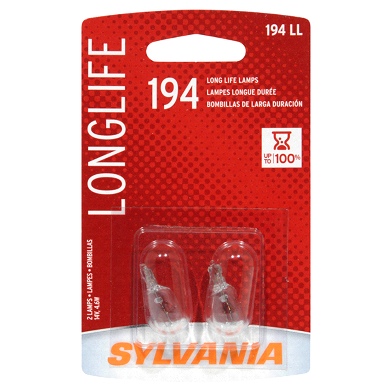 slide 1 of 4, Sylvania Long Life Mini, 194LL, 2 ct