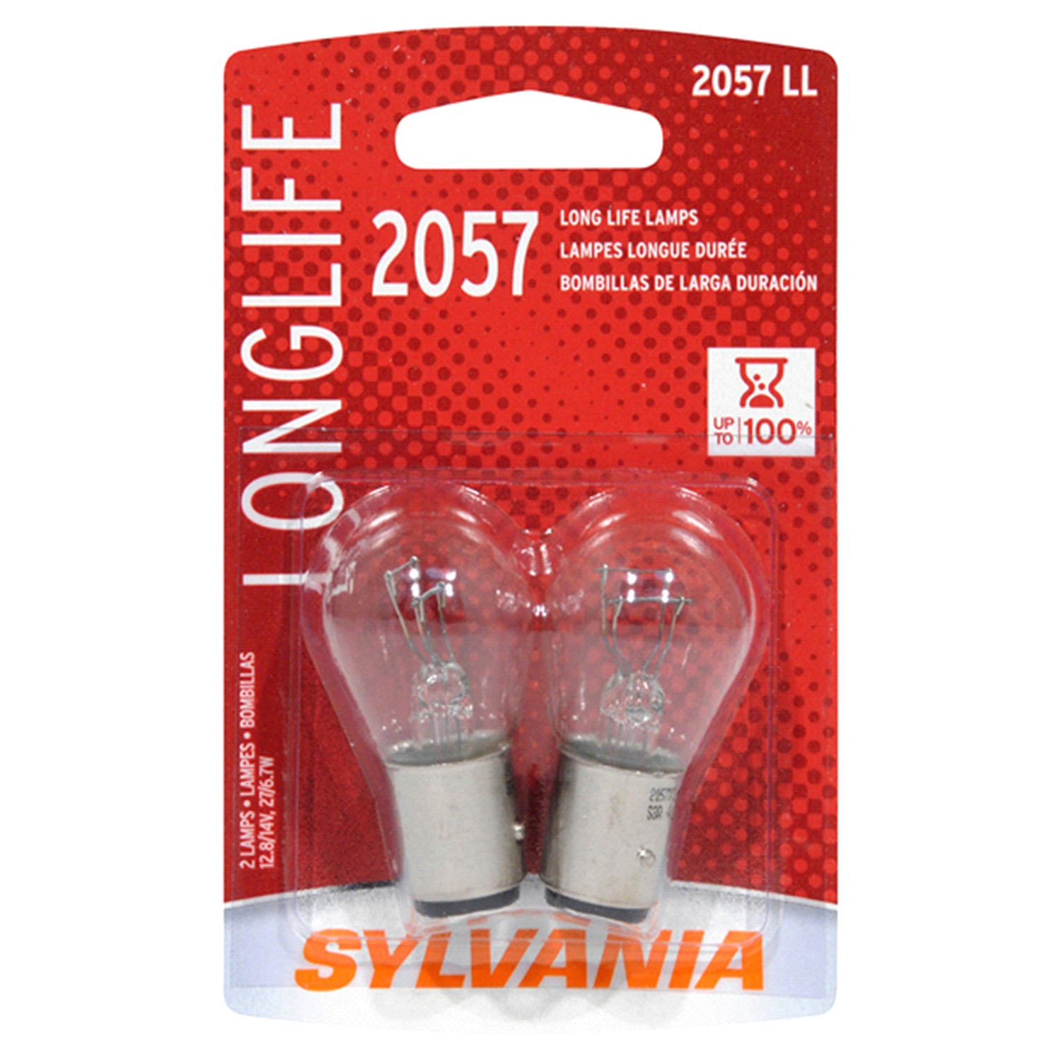 slide 1 of 4, Sylvania Long Life Mini Lamp (Pack of 2), 2057LL, 2 ct