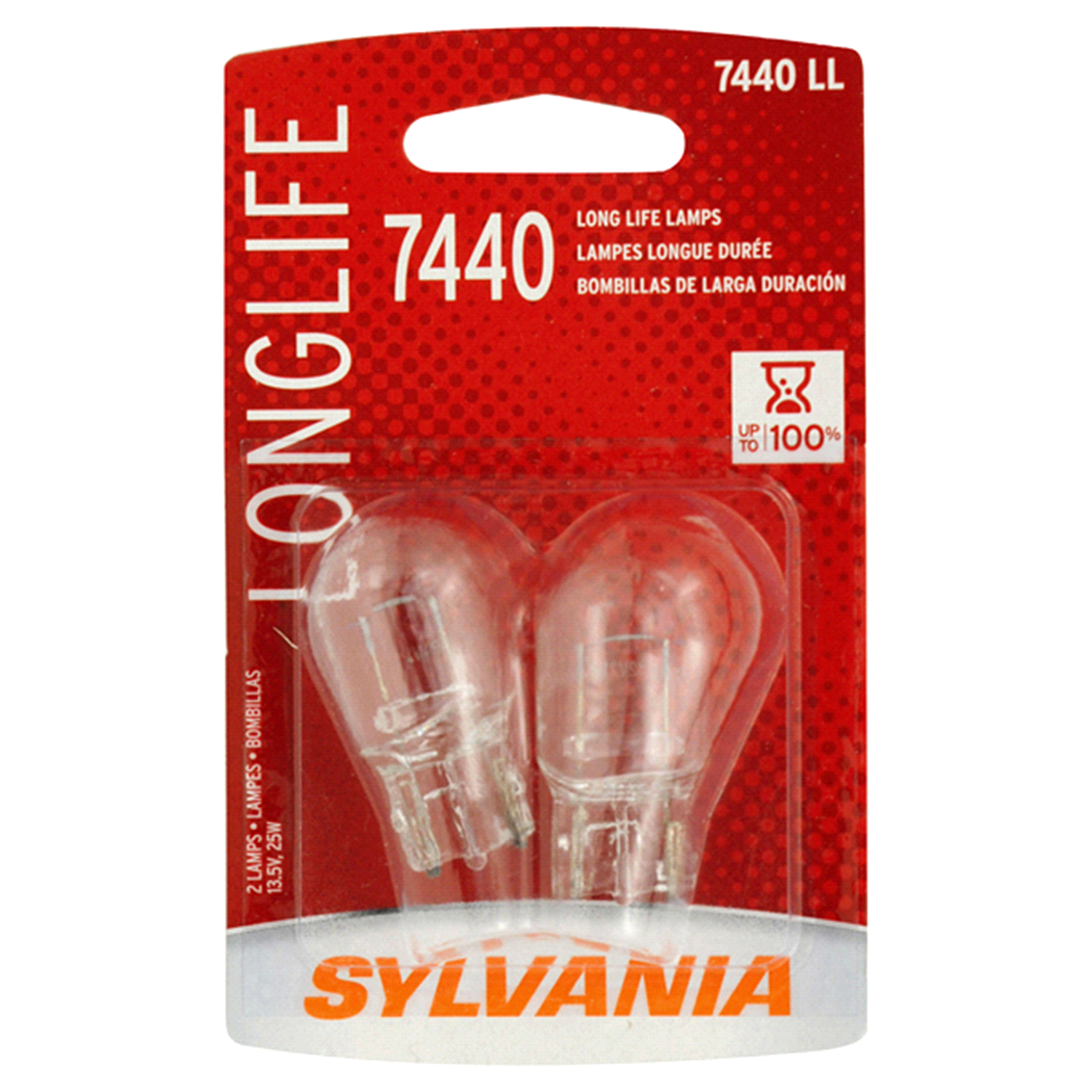 slide 1 of 4, Sylvania Long Life Mini, 7440LL, 2 ct