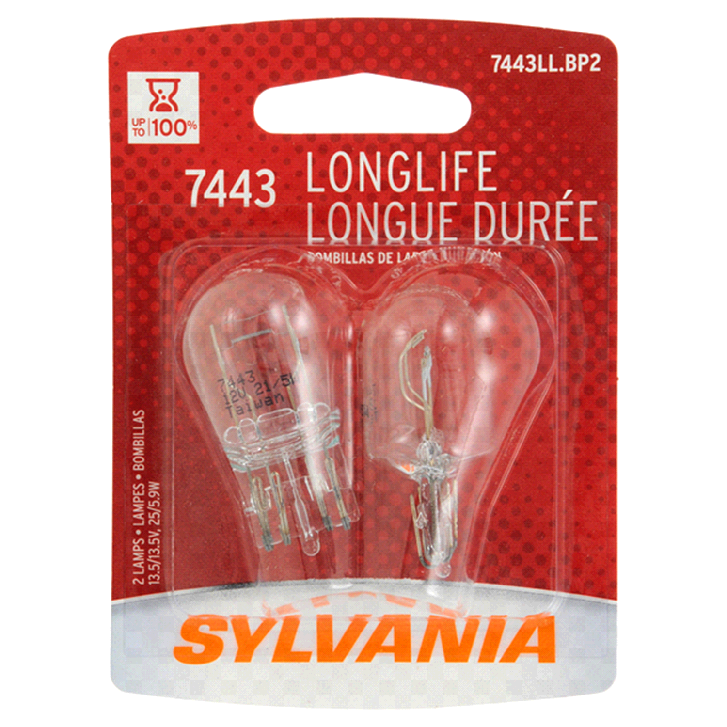 slide 1 of 4, Sylvania Long Life Mini, 2 ct