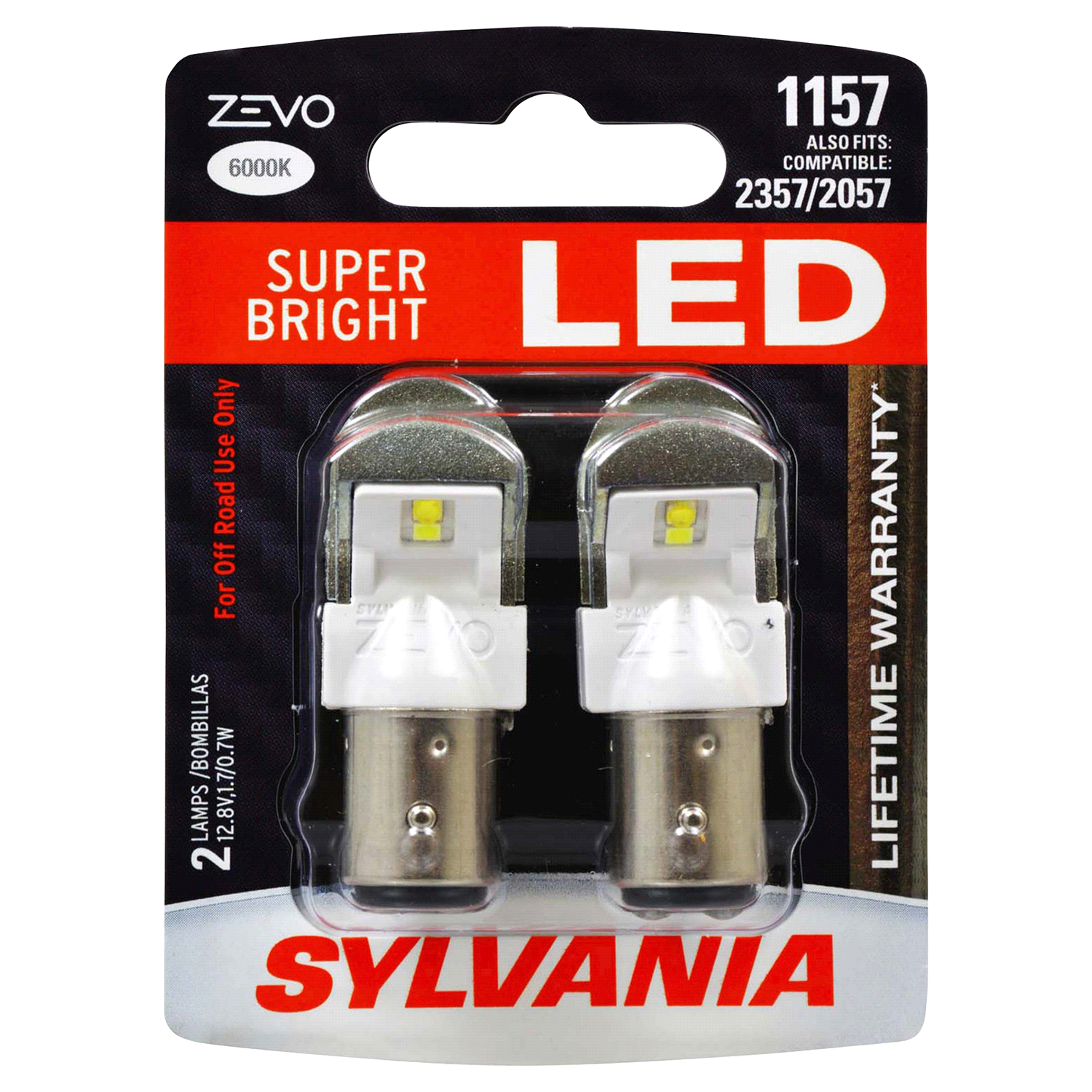 slide 1 of 1, Sylvania ZEVO LED Bulb, 1157, 1 ct