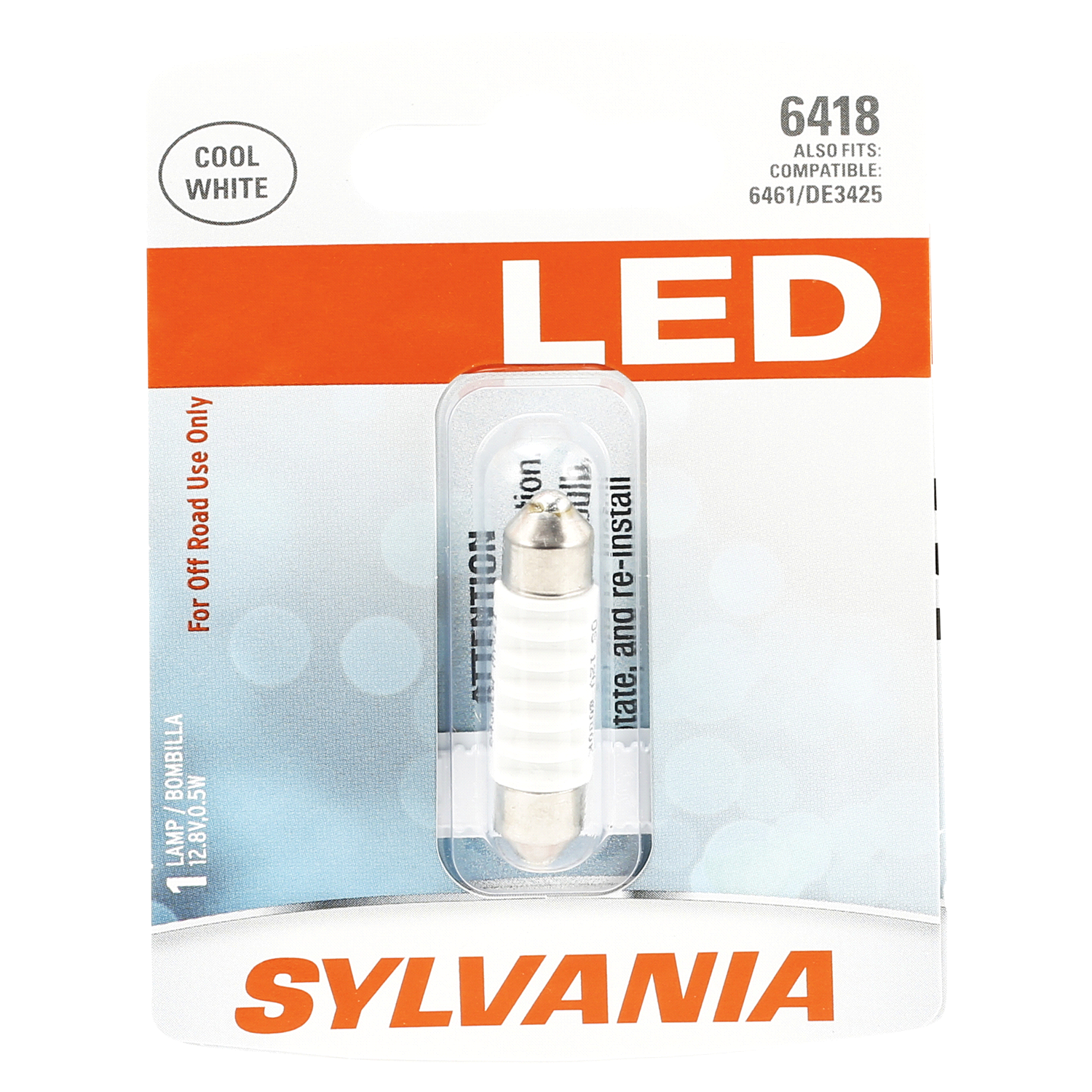 slide 1 of 1, Sylvania LED Bulb, Festoon White, 36mm, 1 ct