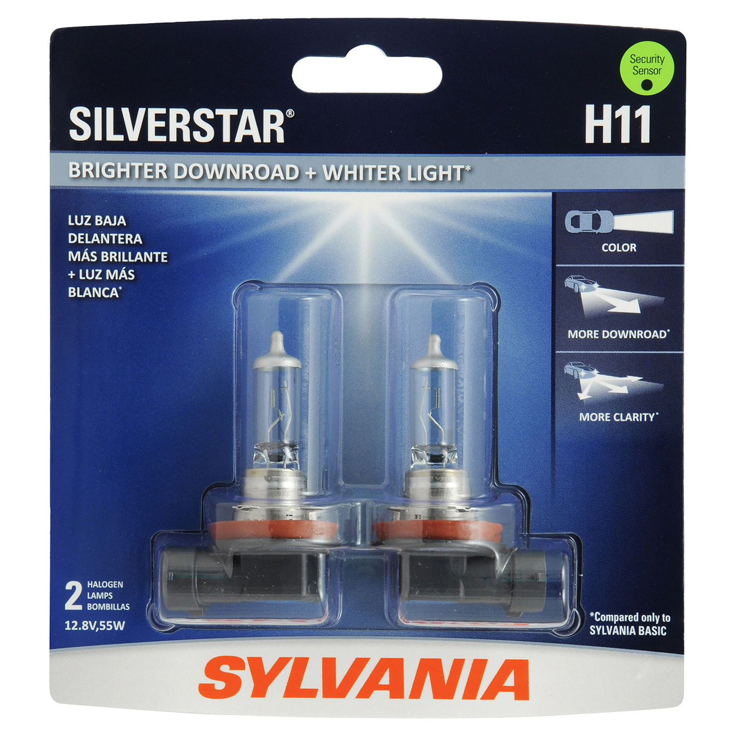 slide 1 of 4, Sylvania H11 SilverStar Headlight, 2 ct