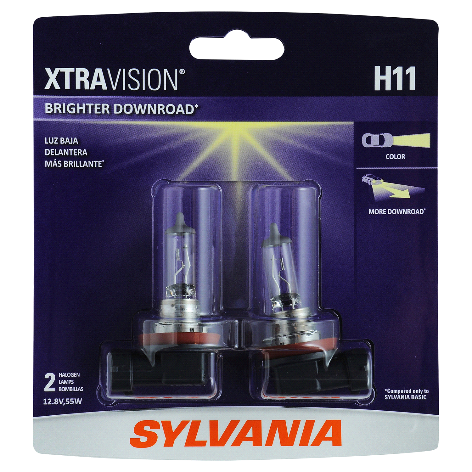 slide 1 of 4, Sylvania H11 XtraVision Headlight, 2 ct