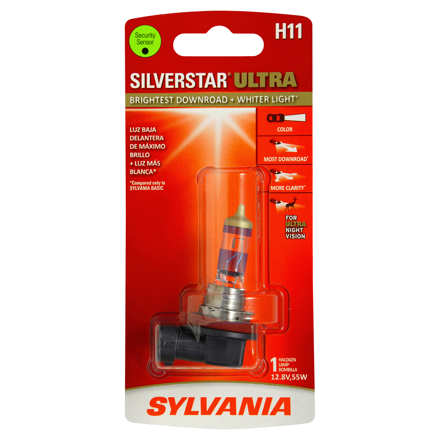 slide 1 of 4, Sylvania H11 SilverStar Ultra Headlight, 1 ct