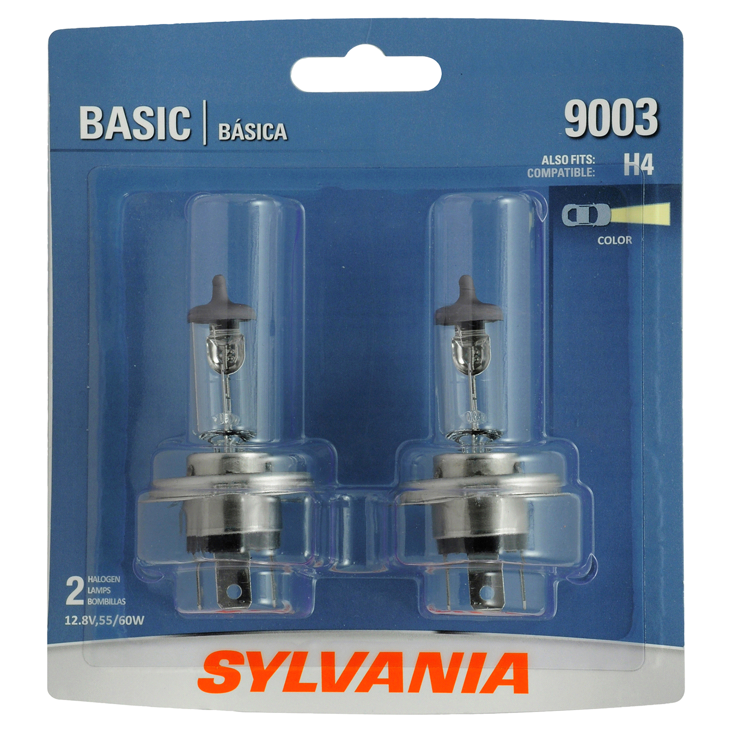 slide 1 of 4, Sylvania 9003 Basic Halogen Headlight, 2 ct