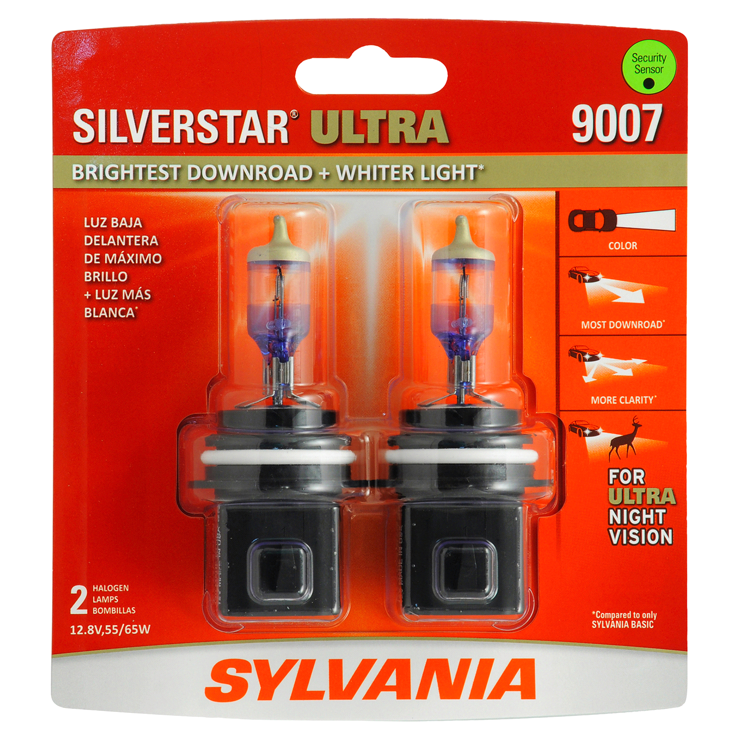 slide 1 of 4, Sylvania 9007 SilverStar Ultra Headlight, 2 ct