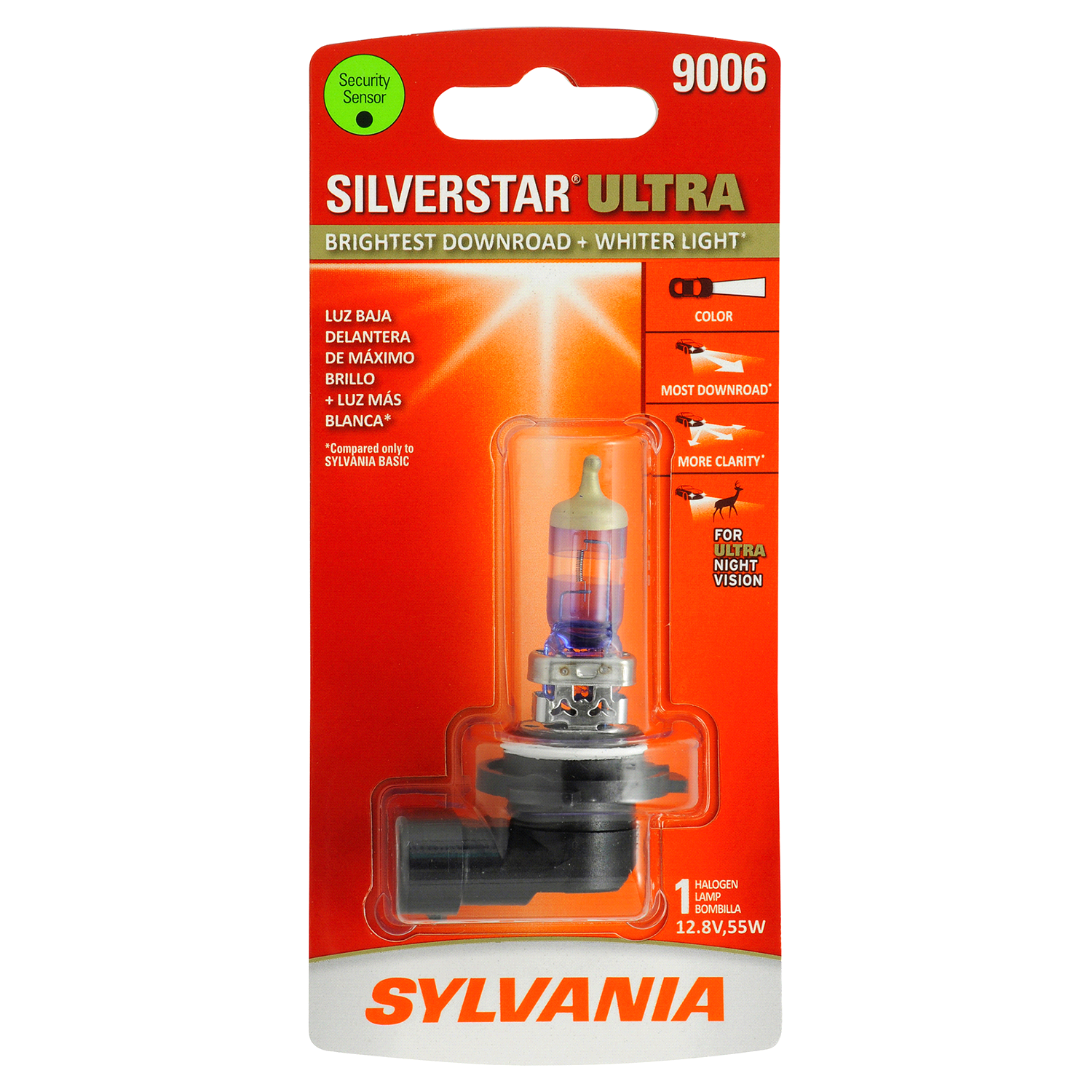 slide 1 of 4, Sylvania 9006 SilverStar Ultra Headlight, 1 ct