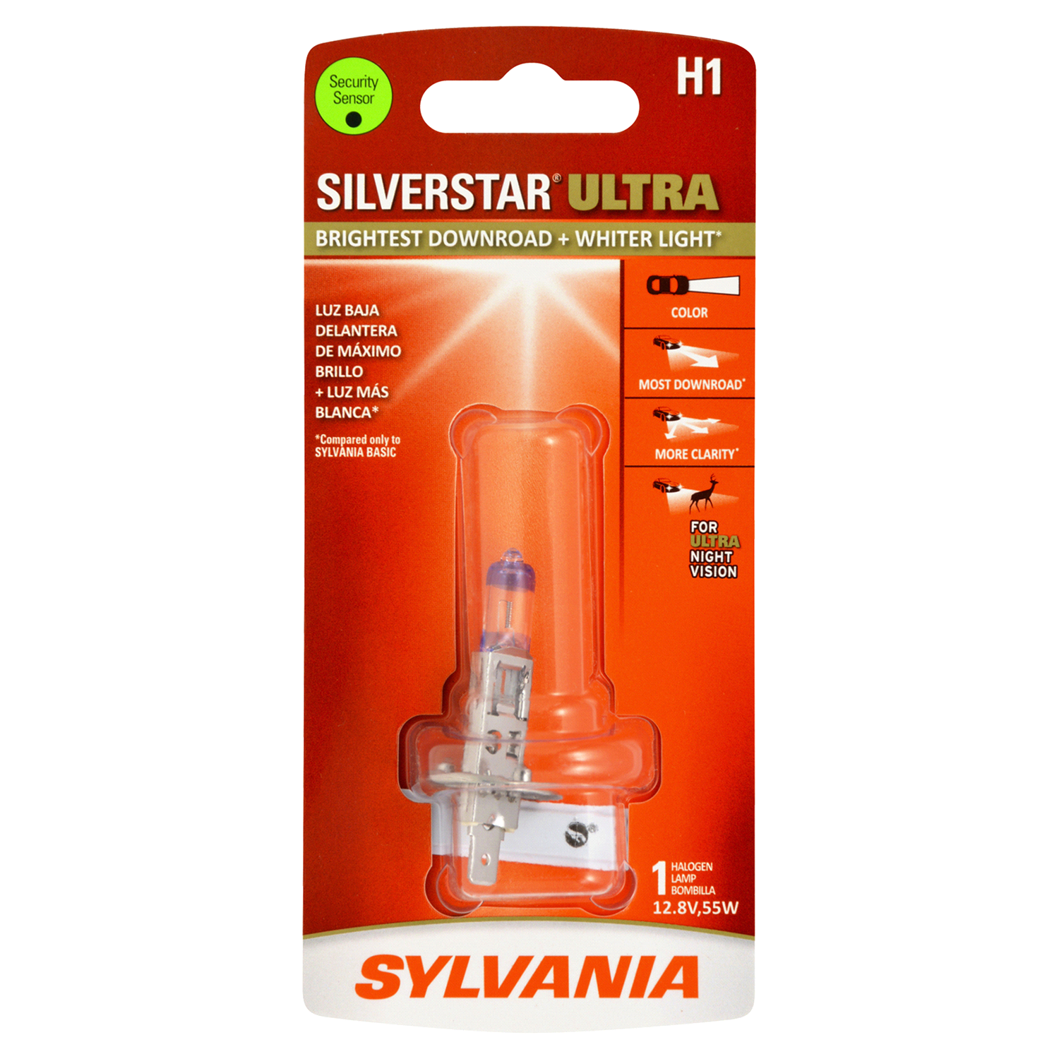 slide 1 of 4, Sylvania H1 SilverStar Ultra Headlight, 1 ct