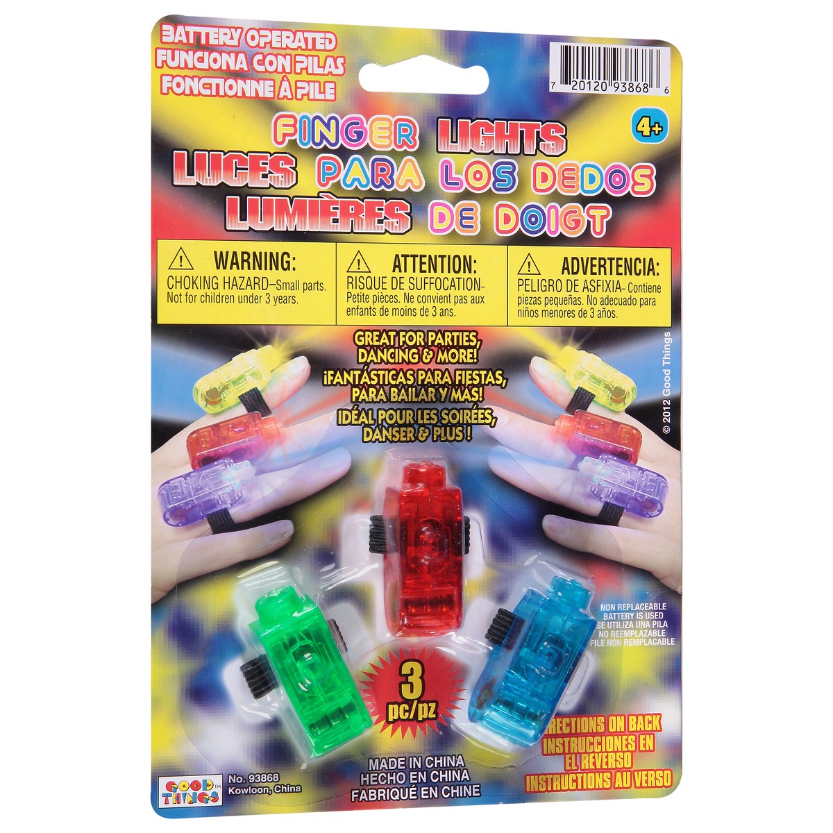 slide 8 of 11, Good Things Toy 3 Finger Lights 3 ea, 3 ct