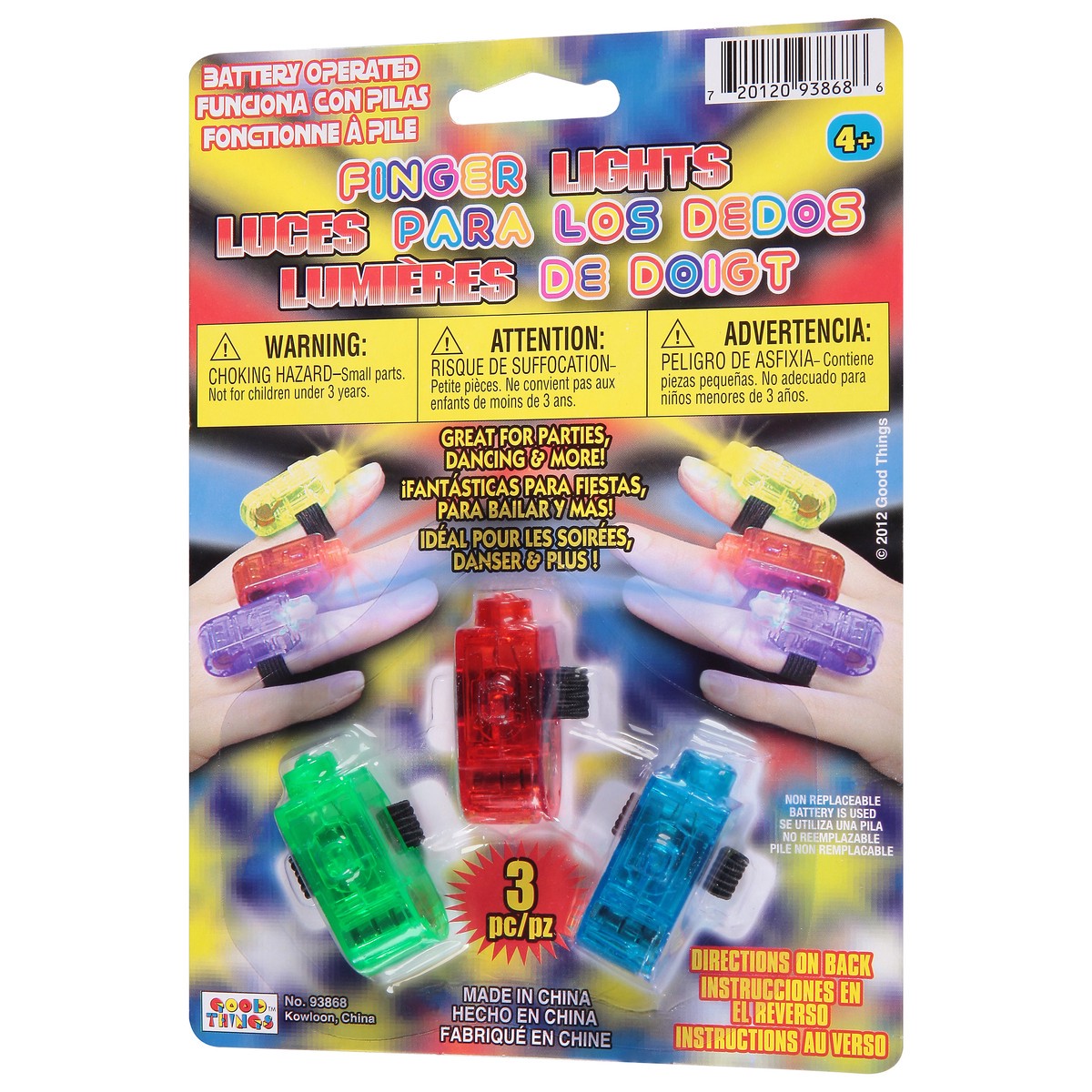 slide 10 of 11, Good Things Toy 3 Finger Lights 3 ea, 3 ct