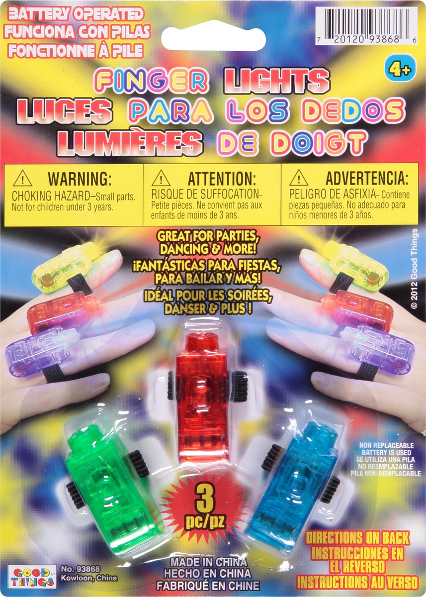 slide 1 of 11, Good Things Toy 3 Finger Lights 3 ea, 3 ct