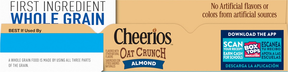 slide 4 of 12, Cheerios Oat Crunch Almond Oat Breakfast Cereal, Large Size, 18.2 oz, 18.2 oz