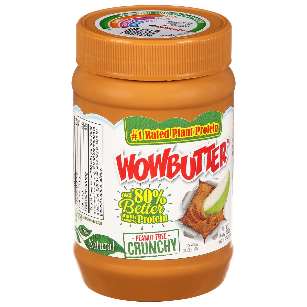 slide 9 of 9, WOWBUTTER Peanut Free Crunchy Toasted Soybutter 17.6 oz, 17.6 oz