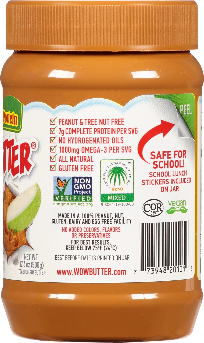 slide 8 of 9, WOWBUTTER Peanut Free Crunchy Toasted Soybutter 17.6 oz, 17.6 oz