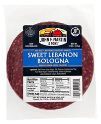 John F Martin Sliced Sweet Lebanon Bologna 12oz - 12 Oz